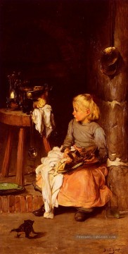  Fille Art - La petite fille au chaudron Joseph Claude Bail